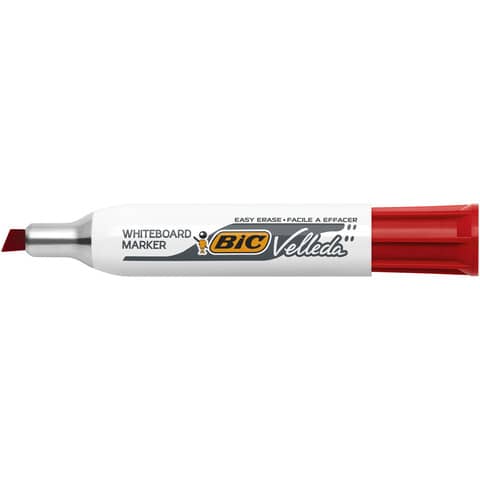 Marcatore per lavagne bianche BIC Velleda 1781 punta a scalpello 3,3-4,6 mm rosso - 9402961